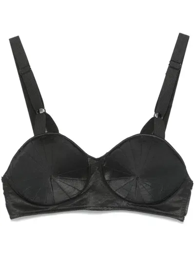 Vaquera Cone Bra Top In Black