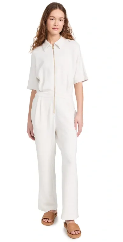 Varley Corrine Jumpsuit Ivory Marl