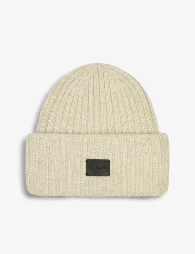 Varley Elva Chunky Rib Beanie In Neutral