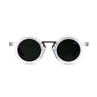 Vava Wl0058 White Label Crystal Matte Sunglasses In Trasparente