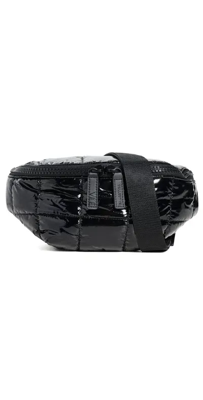 Vee Collective Porter Sling Black Vinyl Bag Black Vinyl