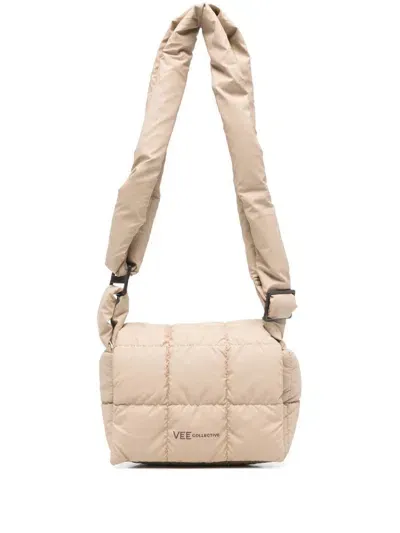 Veecollective Mini Porter Cross Body Bag In Neutrals