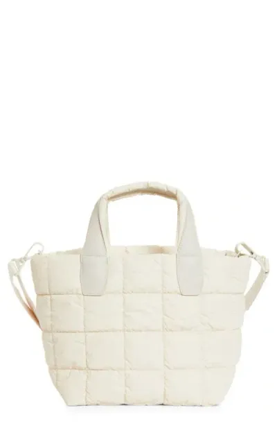 Veecollective Mini Porter Quilted Tote Bag In Neutrals