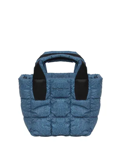 Veecollective Mini Porter Quilted Tote Bag In Blue