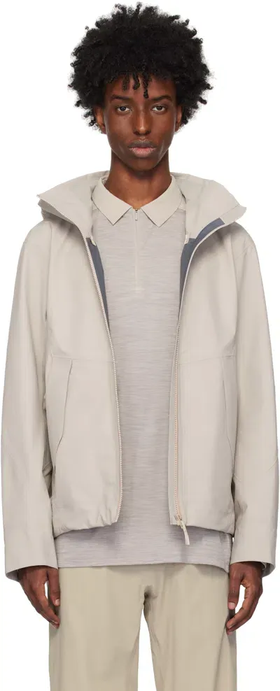 Veilance Beige Diode Jacket In Rune