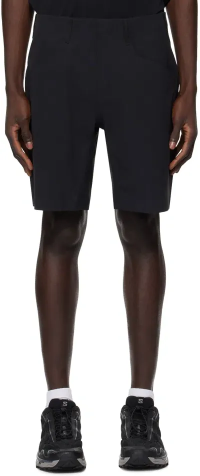 Veilance Black Voronoi Shorts