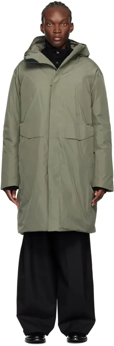 Veilance Green Sorin Down Coat In Forage