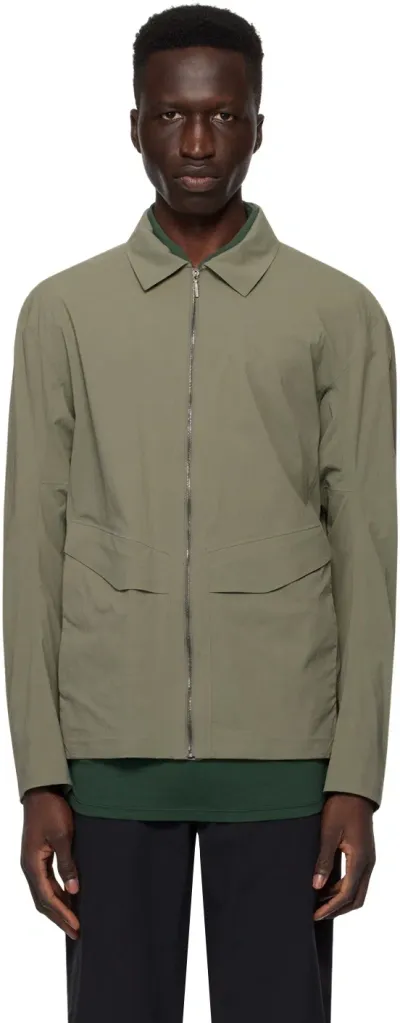 Veilance Khaki Sphere Lt Jacket In Green