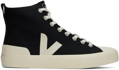 Veja Black Wata Ii Canvas Sneakers In Multi