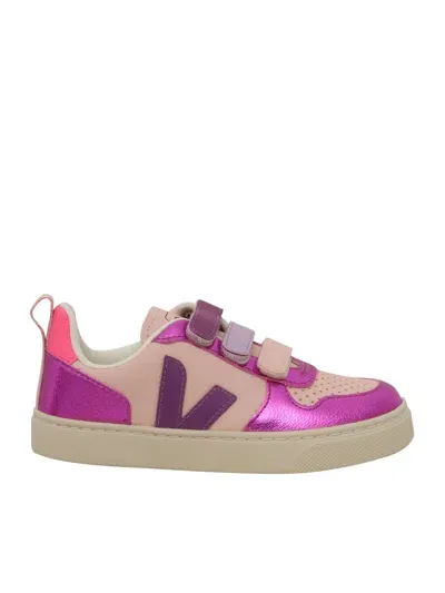 Veja Small V-10 Chromefree Leather Petale_multico-cosmos Sneakers