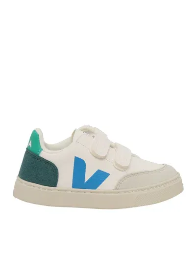 Veja Small V-12 Chromefree Leather Extra-white_multico-brittany Sneake