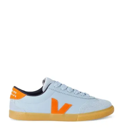 Veja Suede Volley Sneakers In Blue