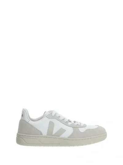 Veja V-10 Sneakers In White Natural Pierre