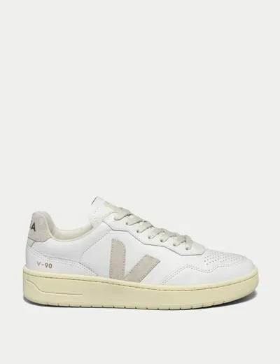 Veja V-90 Leather In White