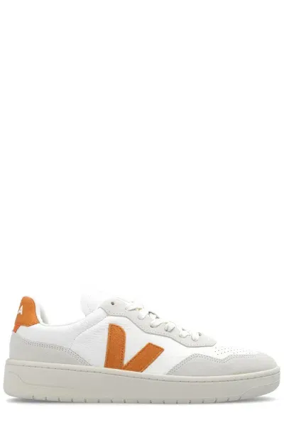 Veja V90 Lace-up Sneakers In White