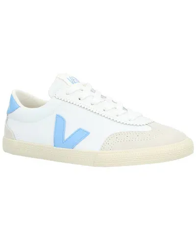 Veja Volley Leather-trim Sneaker In White