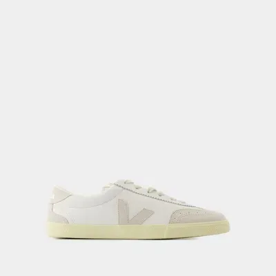 Veja Suede Volley Sneakers In White