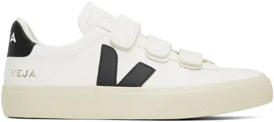 Veja White Recife Chromefree Leather Sneakers In White_black