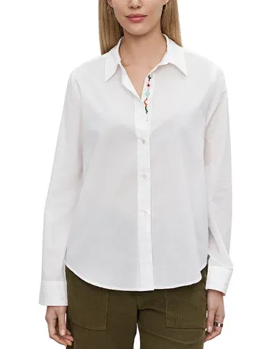 Velvet By Graham & Spencer Carissa Collared Shirt In White