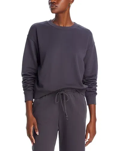 Velvet By Graham & Spencer Crewneck Sweatshirt In Coal