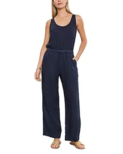 Velvet By Graham & Spencer Winnie Linen Jumpsuit In Shadow