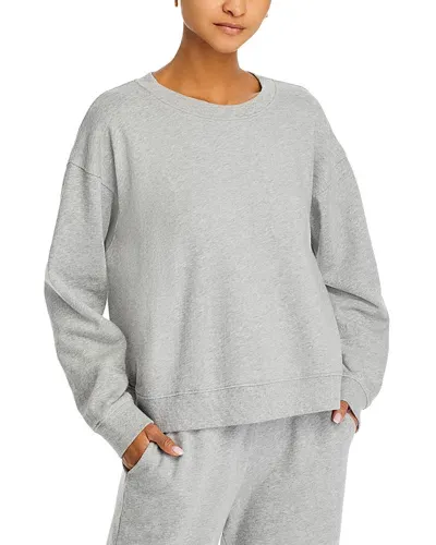 Velvet By Graham & Spencer Ynez Crewneck Sweatshirt In Heather Grey