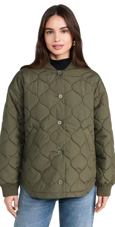 Velvet Carie Jacket Army