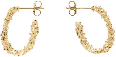 Veneda Carter Gold Vc003 Small Open Hoop Earrings