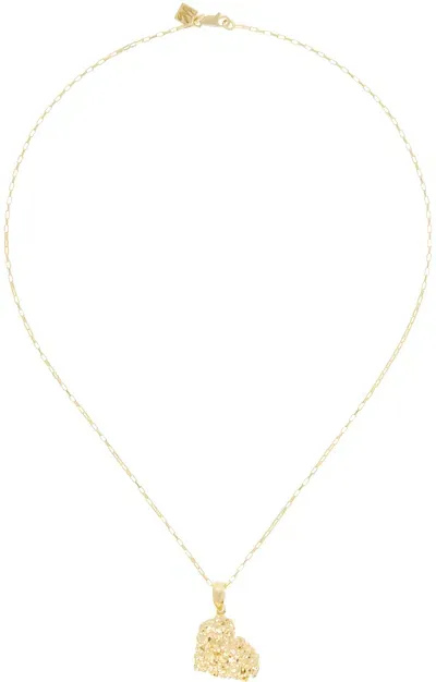 Veneda Carter Gold Vc014 Vertical Signature Heart Necklace