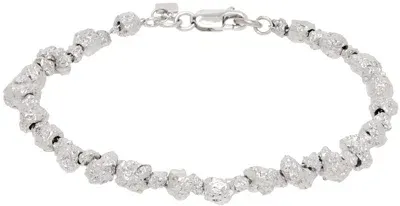 Veneda Carter Silver Vc006 Signature Bracelet In Rhodium