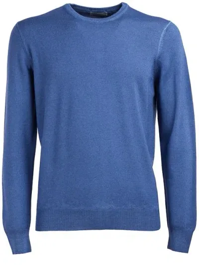 Vengera Crew Neck Sweater In Blu