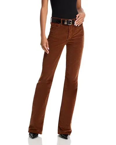 Veronica Beard Cameron High Rise Bootcut Jeans In Deep Ochre