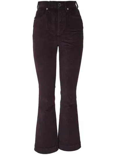 Veronica Beard Carson Flared Jeans In Brown