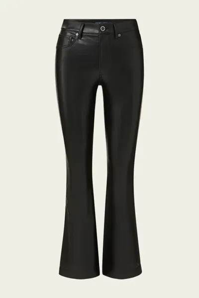 Veronica Beard Beverly Flared Faux-leather Trousers In Black