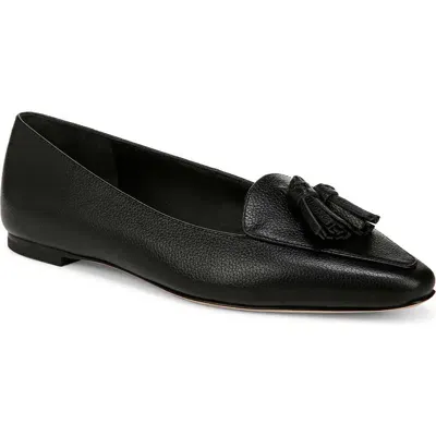 Veronica Beard Cleo Tassel Pointed Toe Loafer In Black