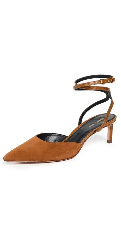 Veronica Beard Colette Heels Caramel