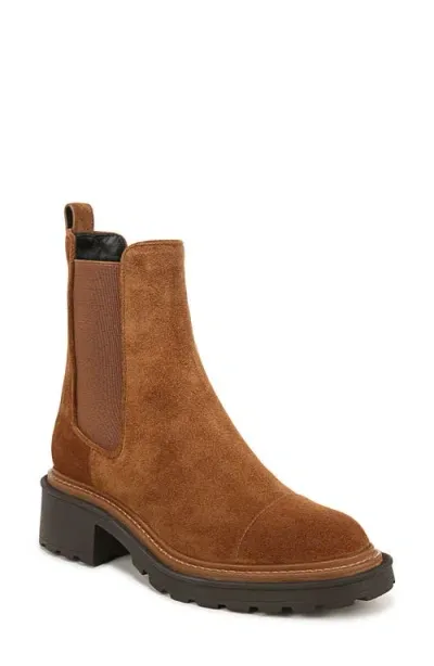 Veronica Beard Delilah Cap Toe Chelsea Boot In Caramel