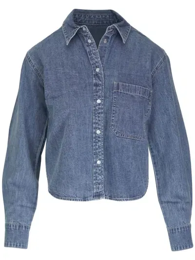 Veronica Beard Denim Shirt In Blue