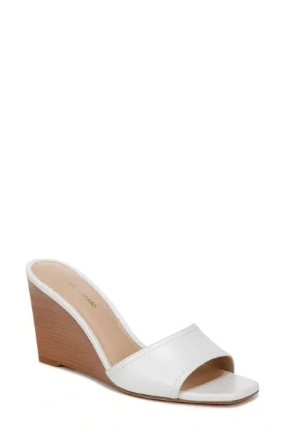 Veronica Beard Ellen Leather Wedge Slide Sandals In Multi