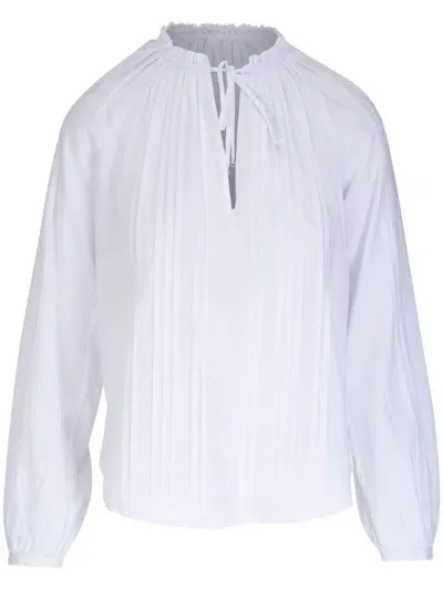 Veronica Beard Jaxon Blouse In White