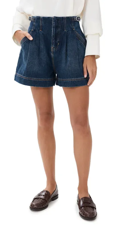 Veronica Beard Jean Jaffe Shorts Bright Blue