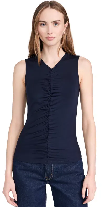 Veronica Beard Jean Neeta Sleeveless Top Navy