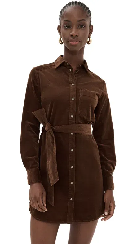 Veronica Beard Jean Ryan Dress Dark Cocoa