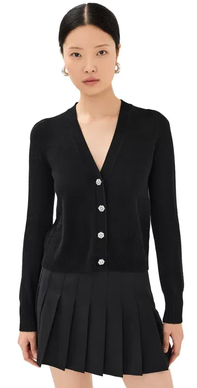 Veronica Beard Jean Solene Cashmere Cardigan Black