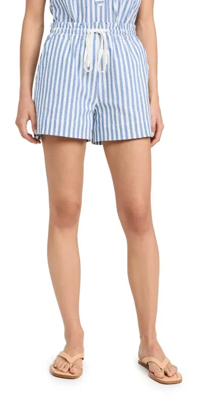 Veronica Beard Jean Tijana Shorts Blue/white