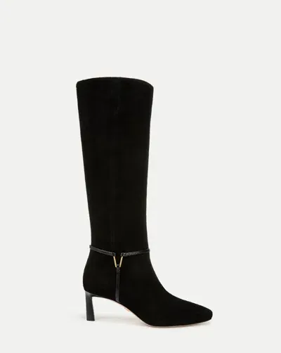 Veronica Beard Kenzie Mid-heel Tall Boot In Black