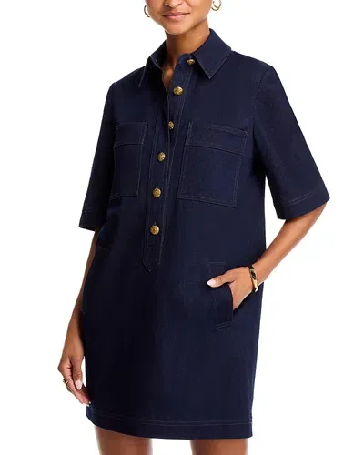 Veronica Beard Koulis Denim Dress In Midnight Wash