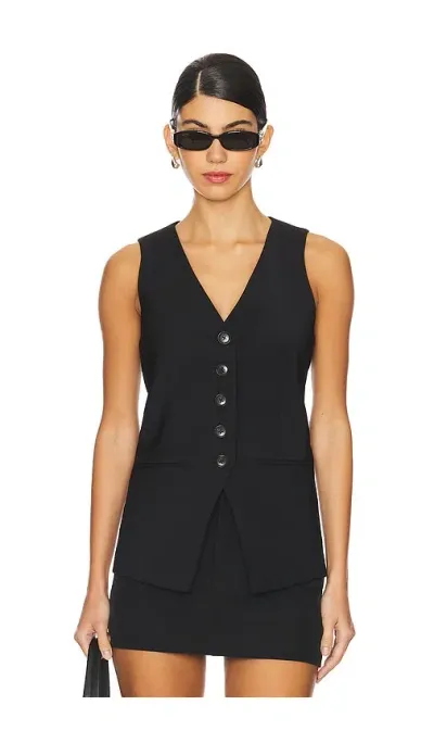 Veronica Beard Liff Vest In Black