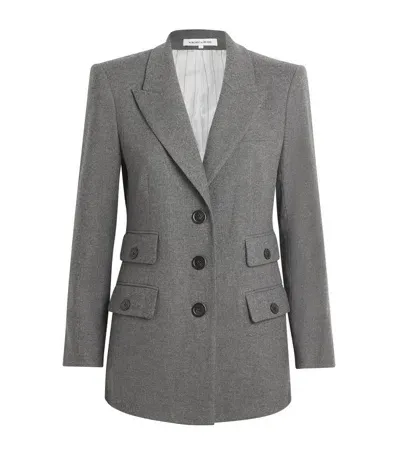 Veronica Beard Nalani Single-breasted Blazer In Grey