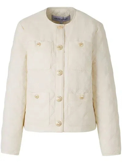 Veronica Beard Shalia Quilted Jacket In White